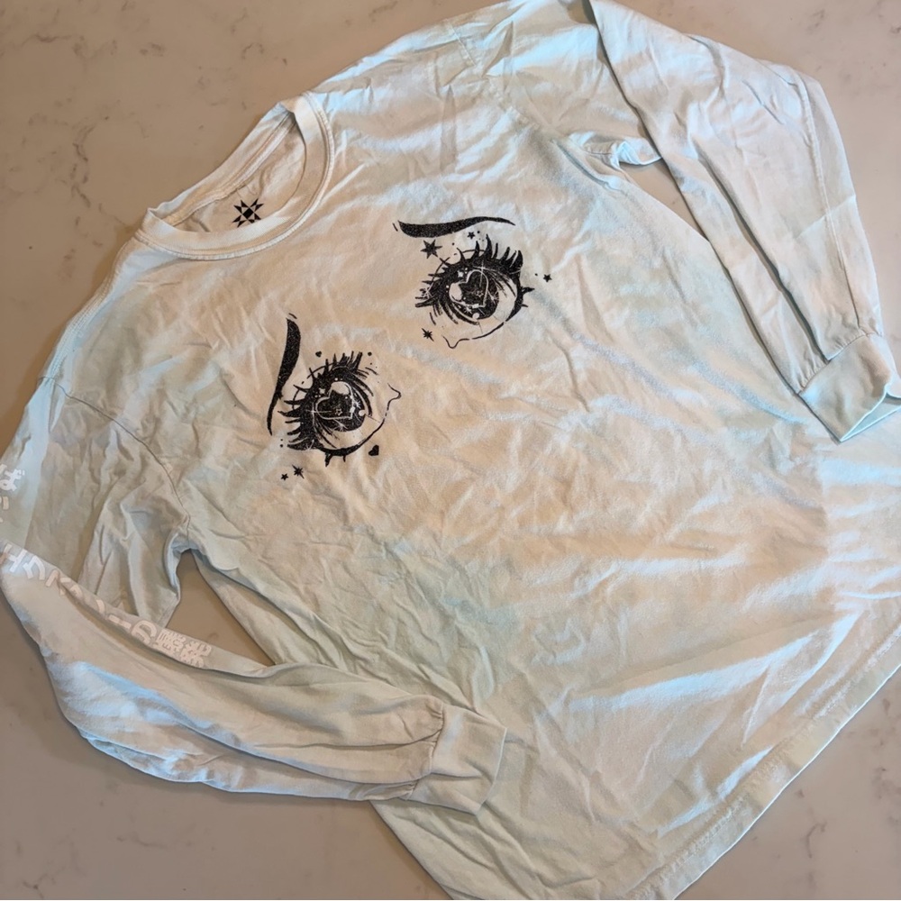 Kacey Musgraves Deeper Well World Tour 2024 Anime Eyes Long Sleeve Tee